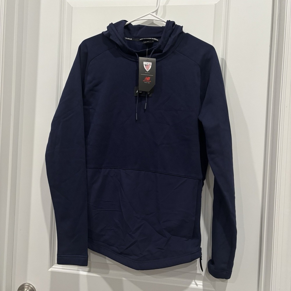 Athletic Club Bilbao New Balance Hoodie Hoody Jacket Size Small Blue